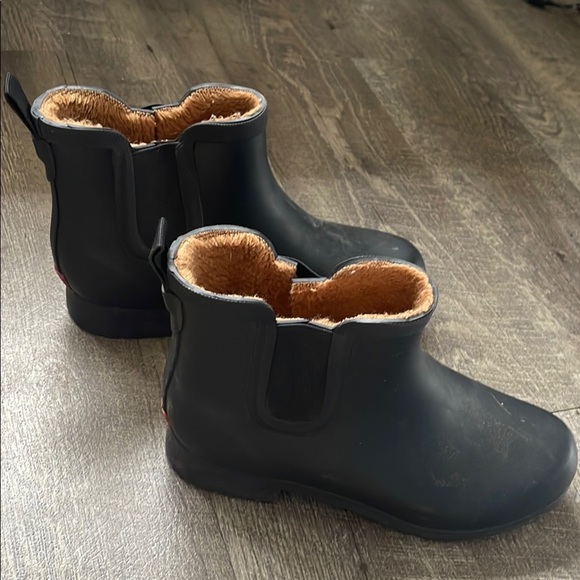 Chooka Black Winter Rain Boots with Chelsea Style women’s size 10 - Picture 5 of 5
